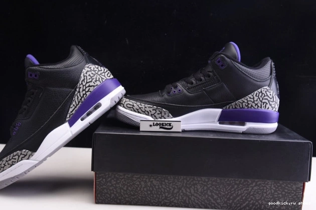 Cheap Court 3 Black Purple Retro Jordan CT8532-050 Air 0811